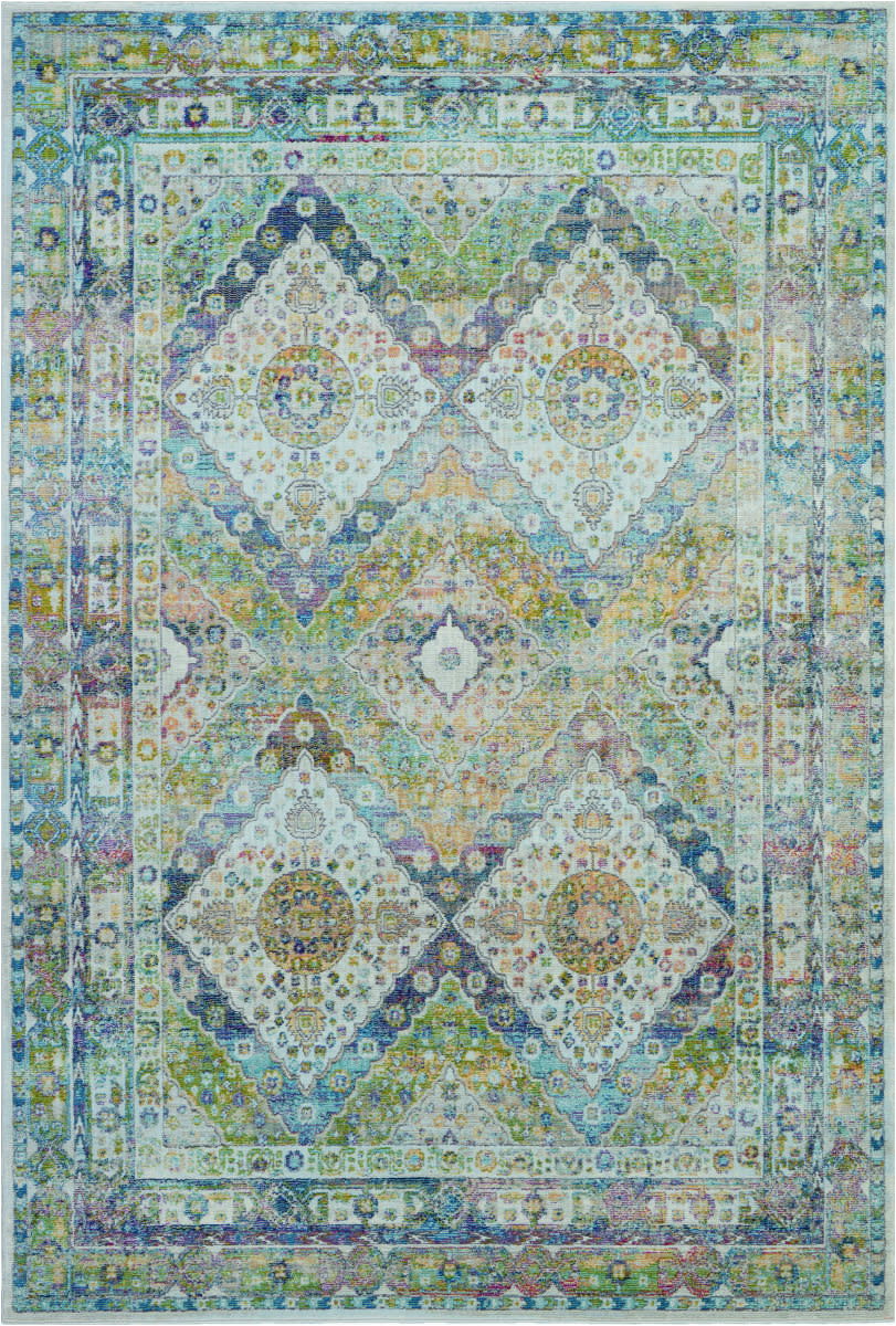 nourison ankara global anr07 blue green area rugx